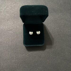 Elegant Silver Stud Earrings